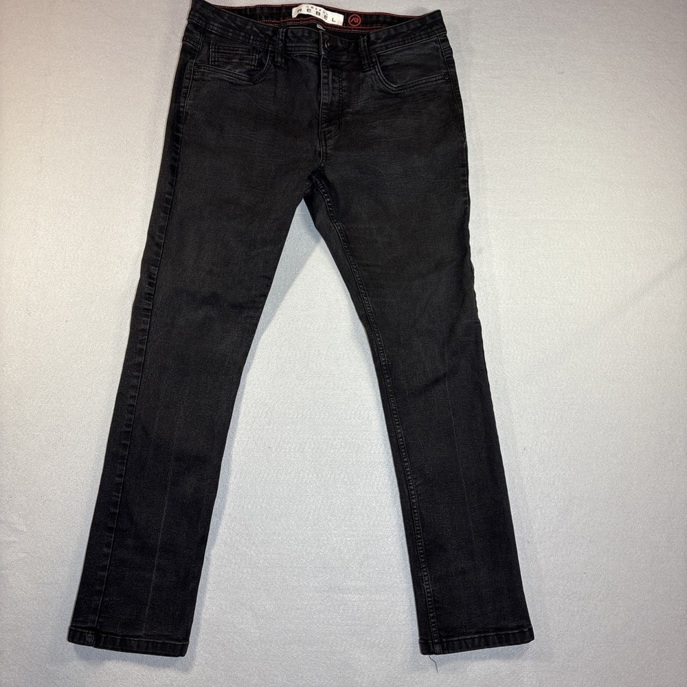 Artful Rebel‎ Jeans Men's 36x32 Black Denim Slim Straight Leg
